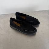 Billede af sorte MALAYA loafers. Fra BySofieSønderby