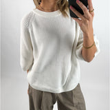 MARGE strik t-shirt, hvid