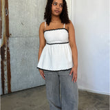 MARLEY top, hvid