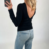 MATHILDE bluse, sort
