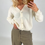 MEGAN cardigan, hvid