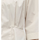 MERLE waisted skjorte, creme