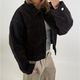 MIA denim jakke, brun