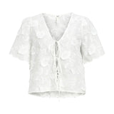 Produktfoto af MINI bluse, hvid på hvid baggrund - fra BySofieSønderby