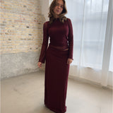 MINNA bluse bordeaux