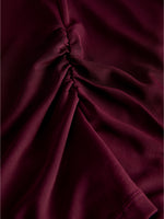 MINNA mesh bluse bordeaux