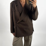 MIRABEL oversized blazer, brun