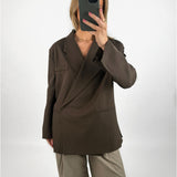 MIRABEL oversized blazer, brun