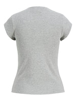 Produktbillede af grå MYA bluse. Set bagfra. Fra BySofieSønderby