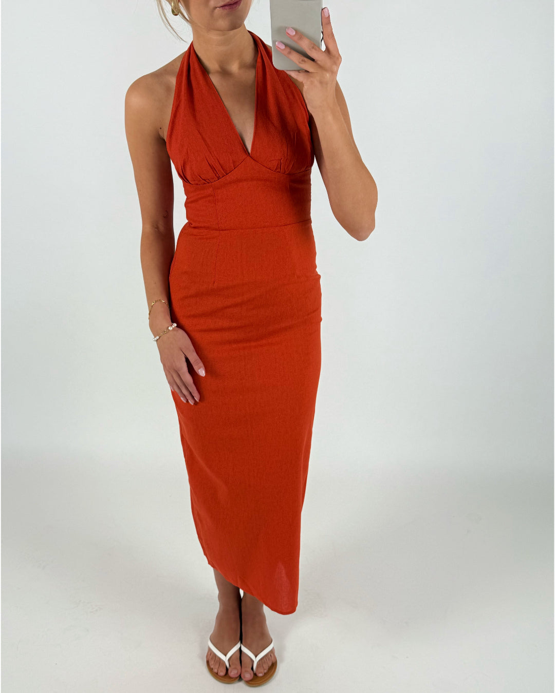 NALANI kjole orange