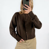 NATALIE strik cardigan, brun