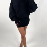 NIKITA one shoulder kjole, sort