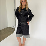 NOELLE denim jakke, mørkeblå