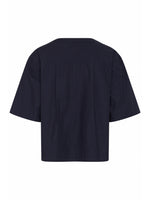 Produktfoto af OLEANE bluse, navy på hvid baggrund - fra BySofieSønderby