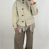 OLIVIA kort trenchcoat, beige
