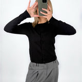 OPHELIA strik cardigan, sort