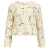 Produktfoto af ORELLA cardigan, creme på hvid baggrund - fra BySofieSønderby