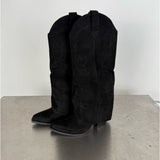 PALMER suede støvler, sort