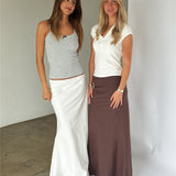 RAQUEL maxi nederdel, brun