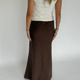 RAQUEL maxi nederdel, brun