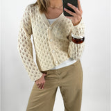REIGN strik cardigan, beige