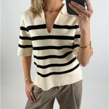 REYNARD polo strik, creme