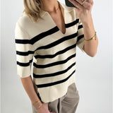 REYNARD polo strik, creme