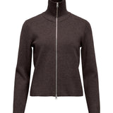 REYNARD zip cardigan, brun