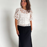 ROSE bluse, hvid