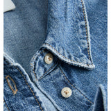 ROSE denim skjorte, mørkeblå