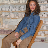 ROSE denim skjorte, mørkeblå