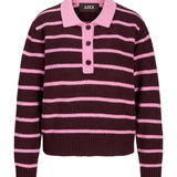 Produktbillede af RUBY polo i pink. Set forfra. Fra BySofieSønderby