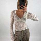 SAFIRA blonde bluse, creme