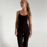 SANIA yoga top, brun