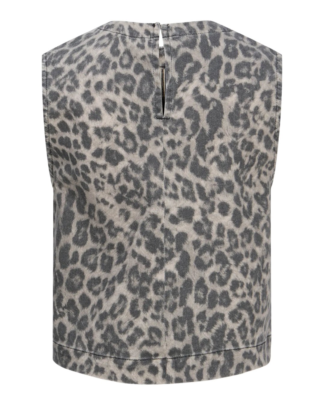 SARAH leopard top grå