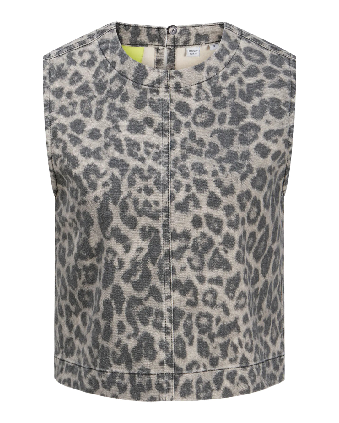 SARAH leopard top grå