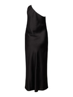 SATEEN kjole sort