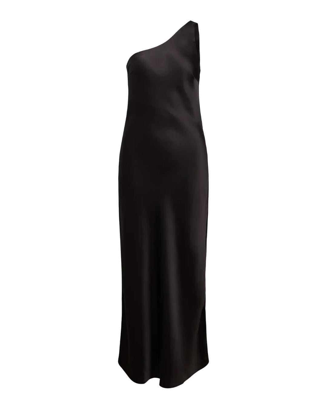 SATEEN kjole sort