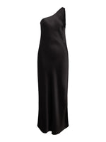 SATEEN kjole sort