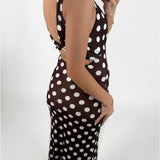 SAWYER maxi kjole, brun