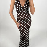 SAWYER maxi kjole, brun