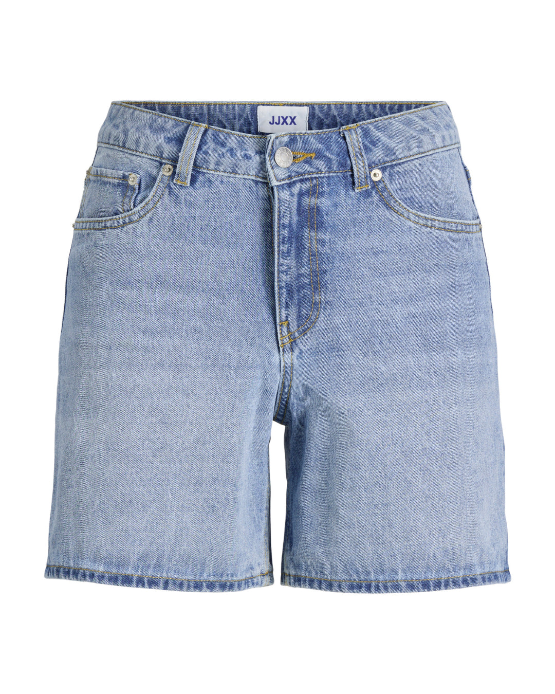 Produktbillede af blå SEVILLE shorts. Set forfra. Fra BySofieSønderby