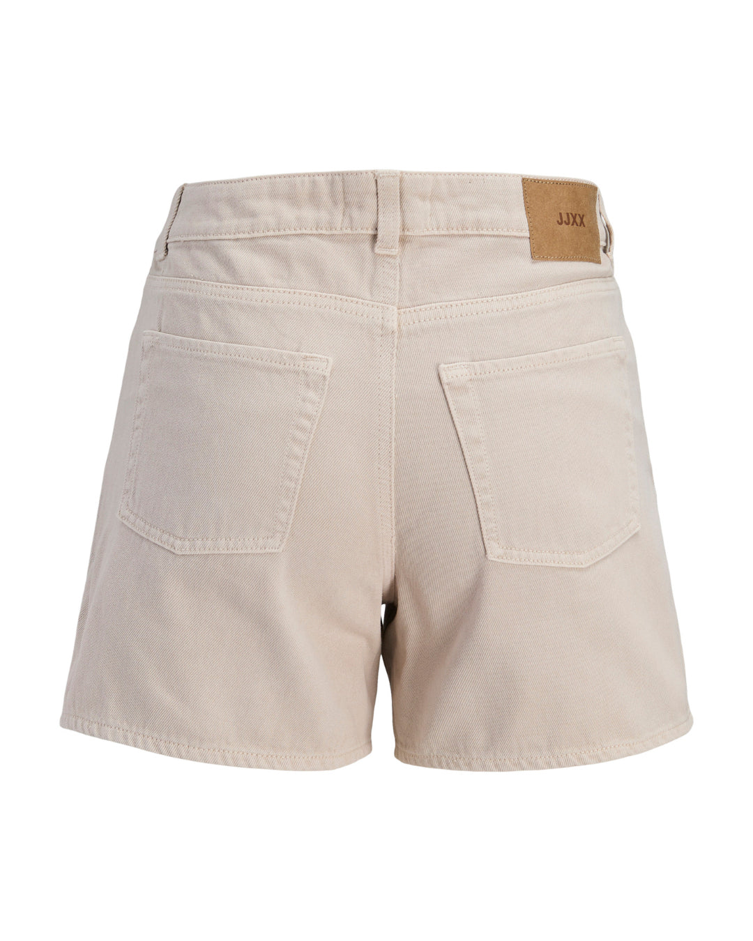 Produktbillede af creme farvede SEVILLE shorts. Set bagfra. Fra BySofieSønderby