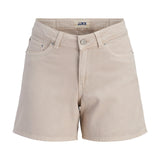 Produktbillede af creme farvede SEVILLE shorts. Set forfra. Fra BySofieSønderby