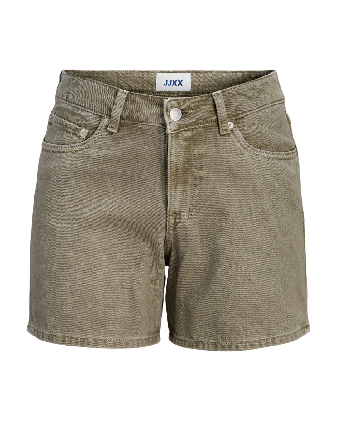 Produktbillede af grønne SEVILLE shorts. Set forfra. Fra BySofieSønderby