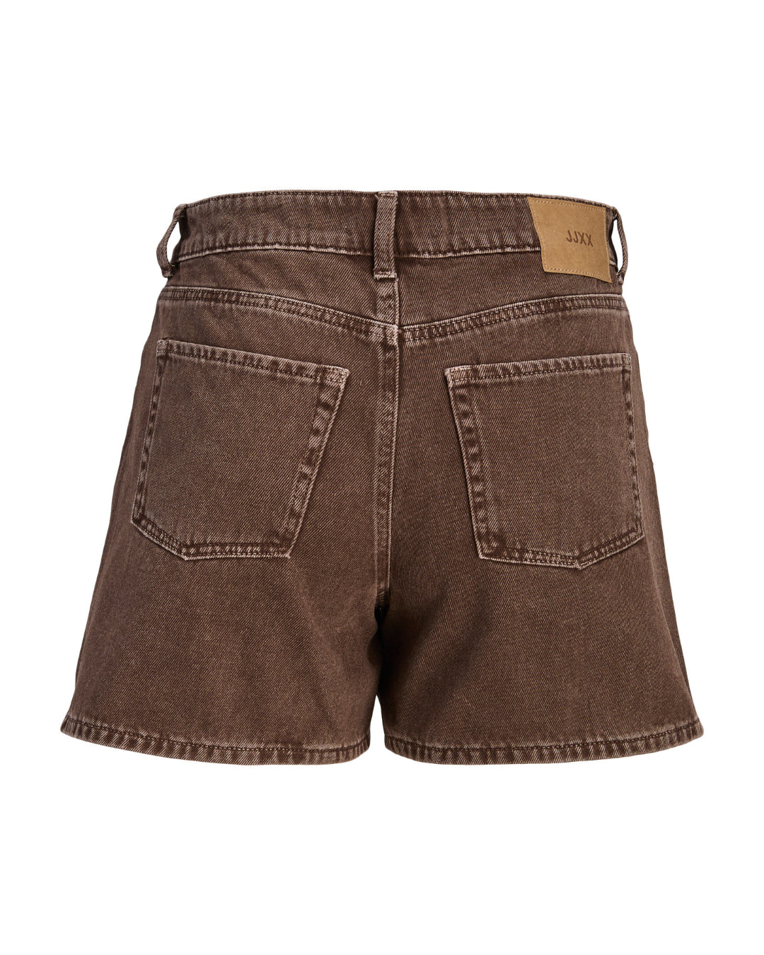 Produktbillede af brune SEVILLE shorts. Set bagfra. Fra BySofieSønderby