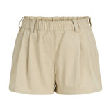 Produktbillede af beige SILJA shorts. Set forfra. Fra BySofieSønderby