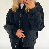 SILKE bomberjakke, sort