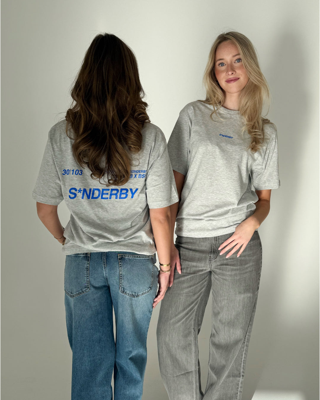SNDERBY t-shirt grå blå