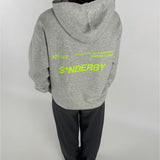 SNDERBY hoodie, grå/grøn